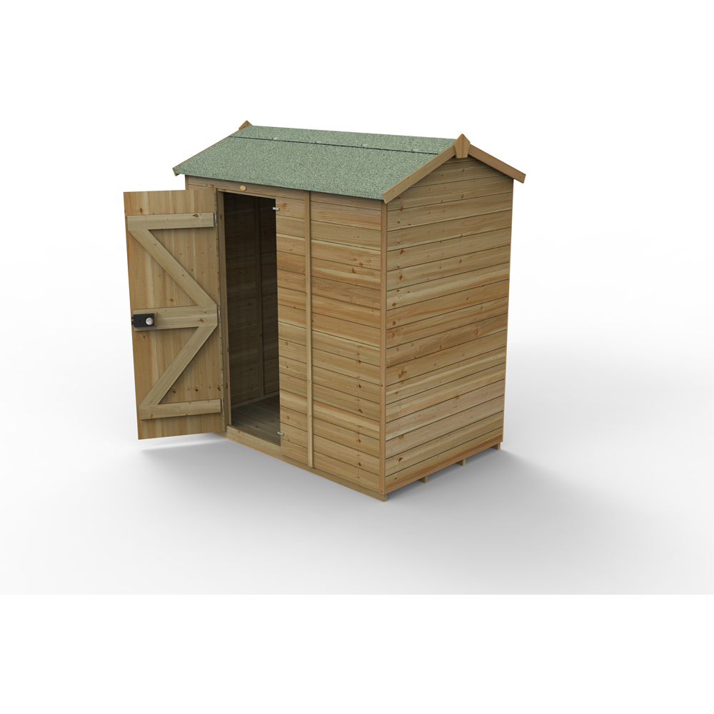 Forest Garden Timberdale 6 x 4ft Reverse Apex Garden Shed Image 3