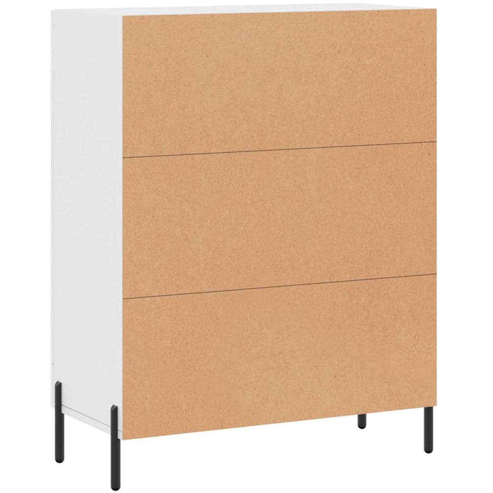 vidaXL 2 Glass Door White Sideboard Image 8