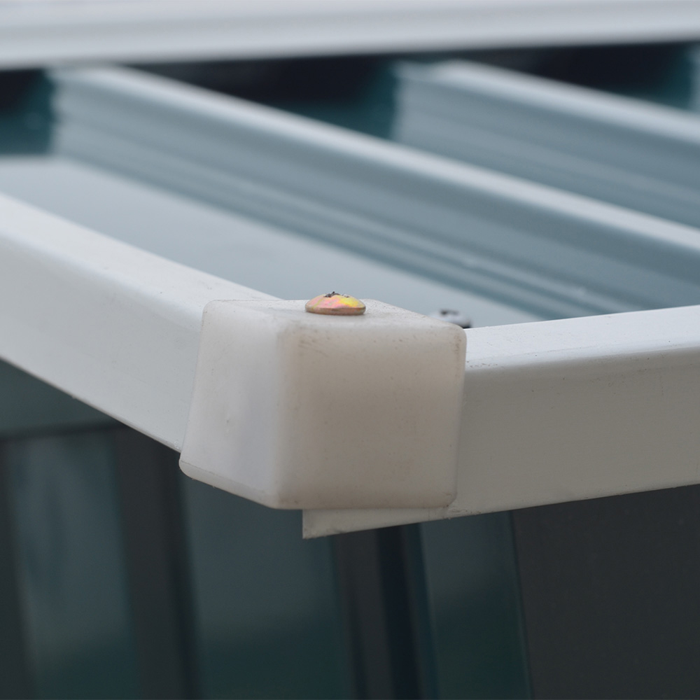 Living and Home 7.8 x 2.8ft Green Zinc Steel Log Storage Shed Image 5