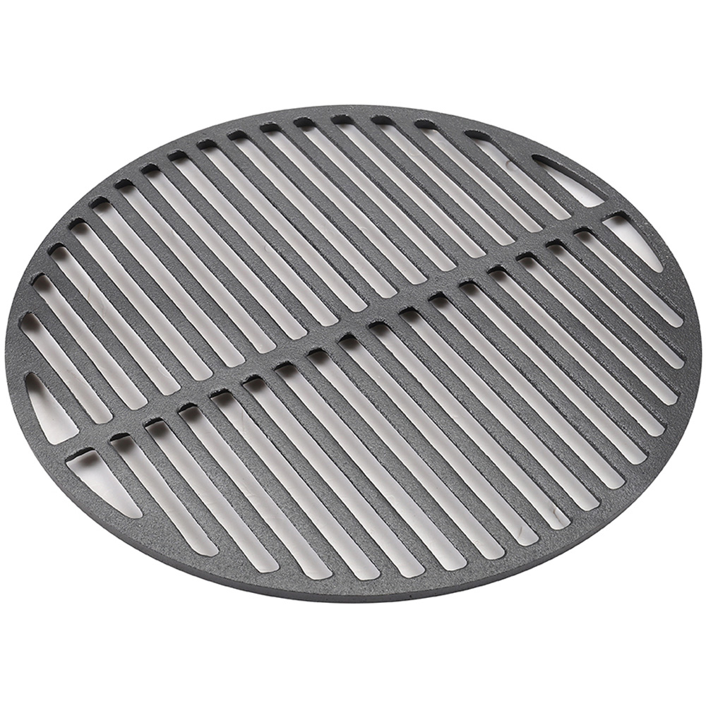 Living and Home Dia Cast Iron Round Dual-Sided BBQ Grilling Grate 37.5cm Image 1