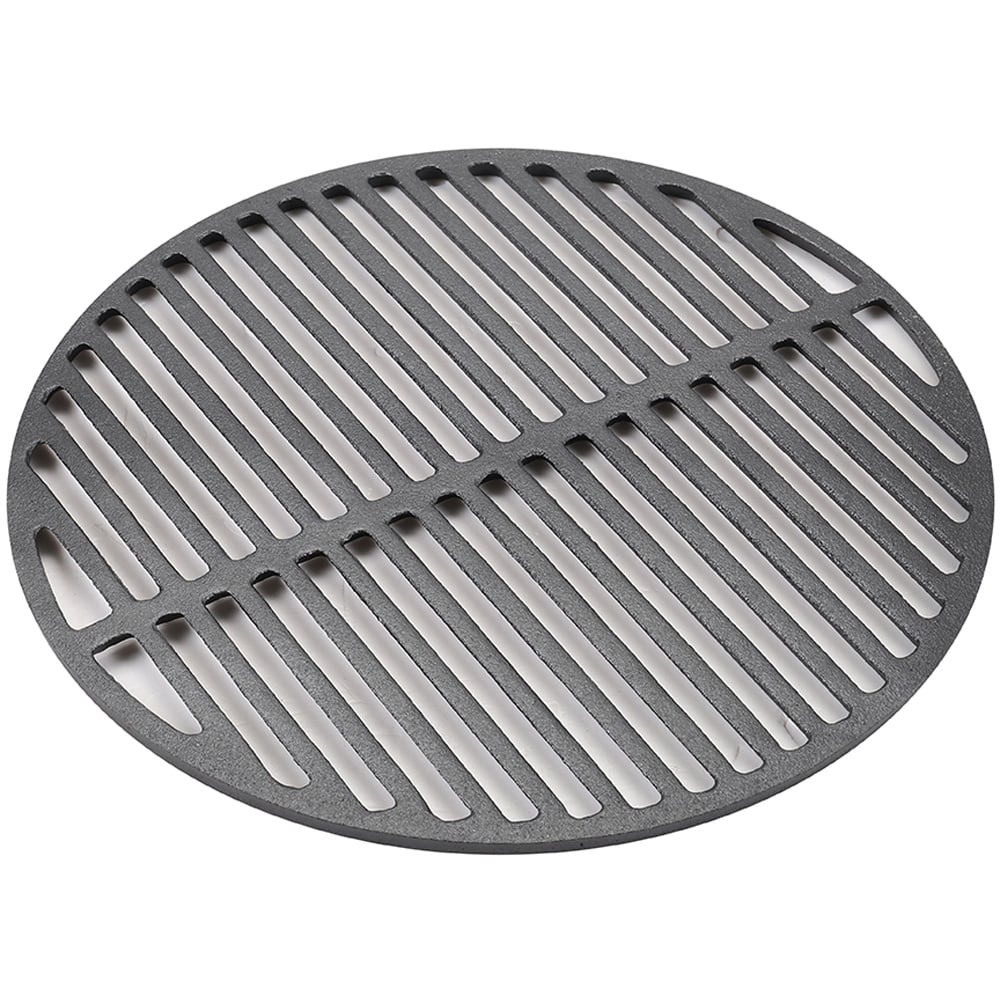 Living and Home Dia Cast Iron Round Dual-Sided BBQ Grilling Grate 45.5cm Image 1
