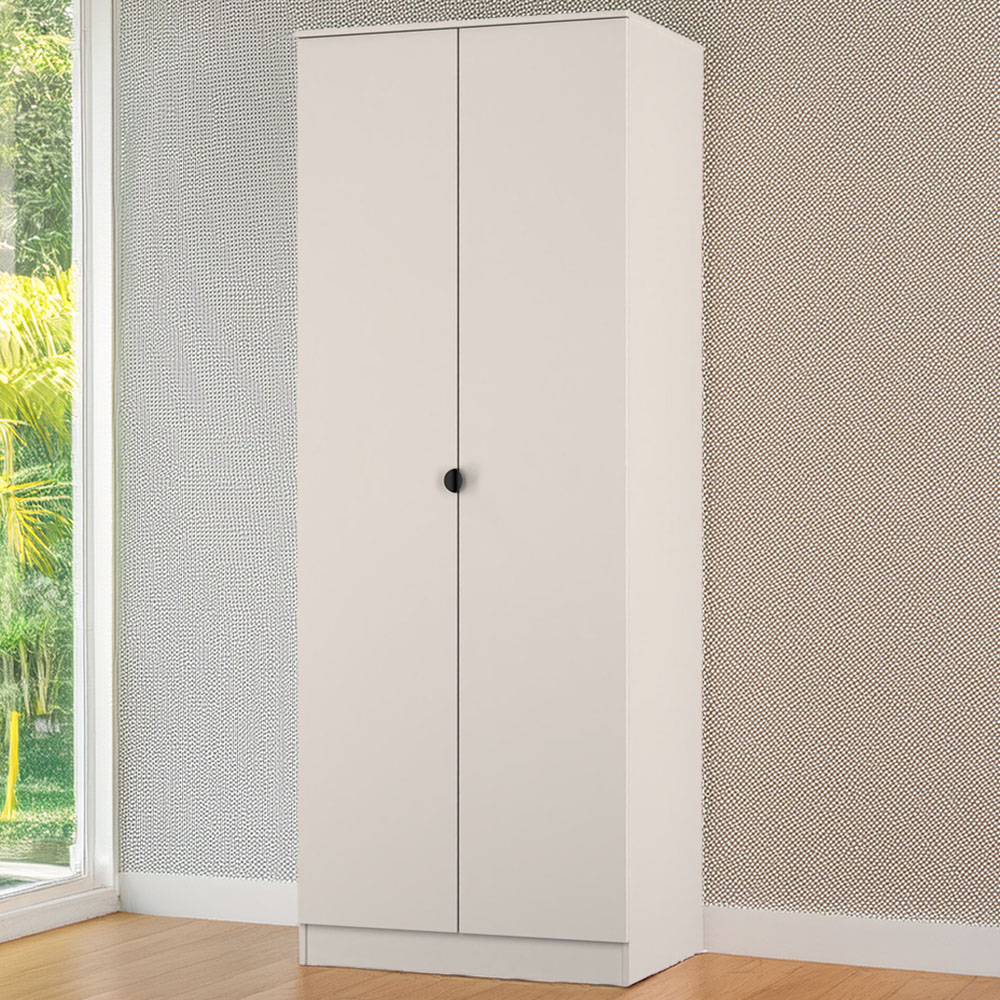 Crowndale Bora 2 Door Kashmir Matt Tall Double Wardrobe Image 1