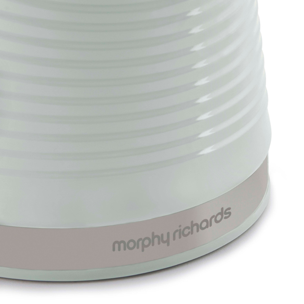 Morphy Richards 3 Piece Sage Green Dune Canister Set Image 4