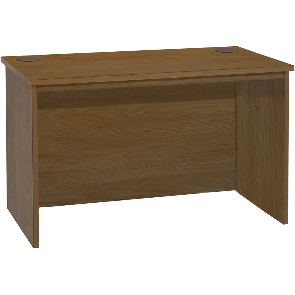 R White Cabinets Large Home Office Desk Brown Image 2