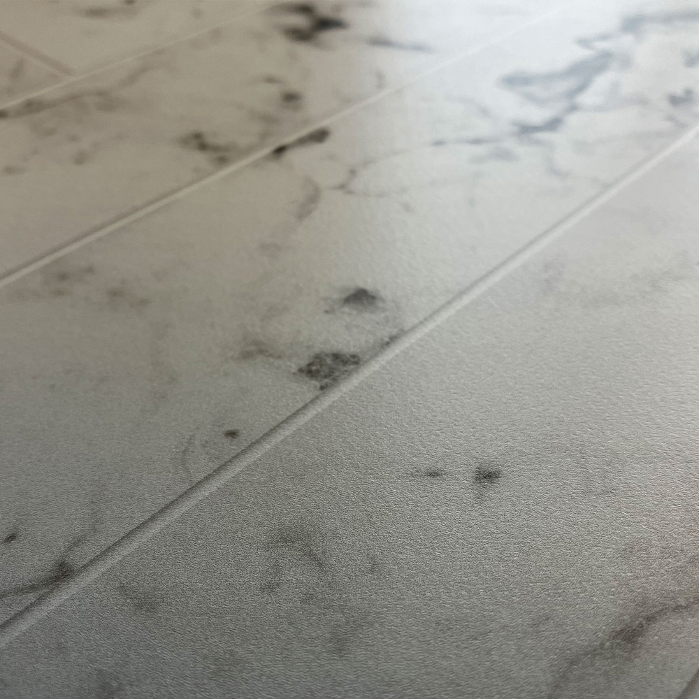 Alloy Carrara Marble Herringbone Kitchen Splashback 3000 x 750 x 4mm Image 6