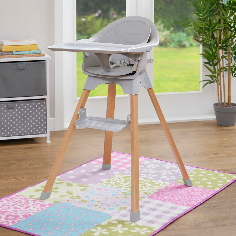 Liberty House Toys Grey Kids High Chair Image 2
