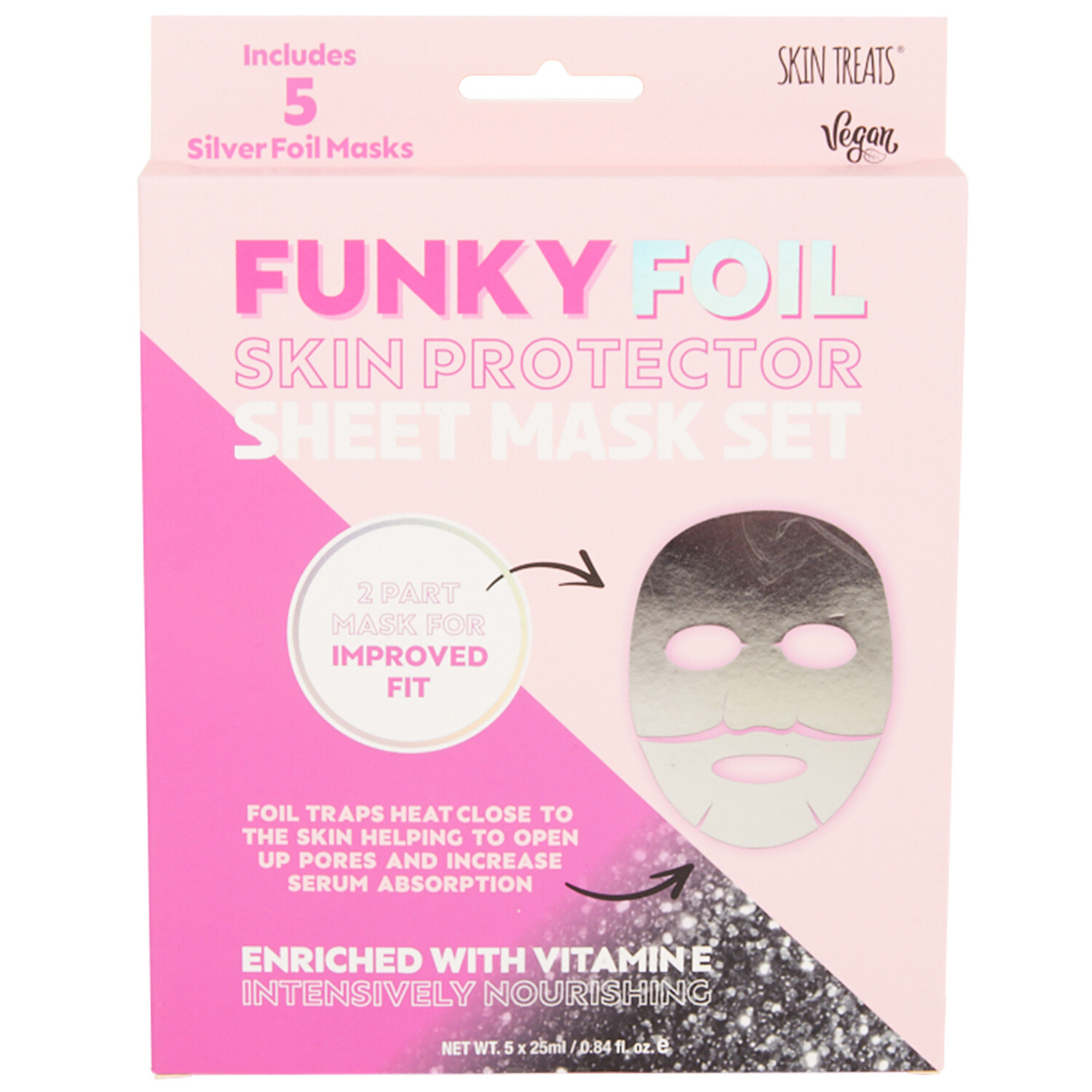 5 Pack Funky Foil Sheet Masks Image 1