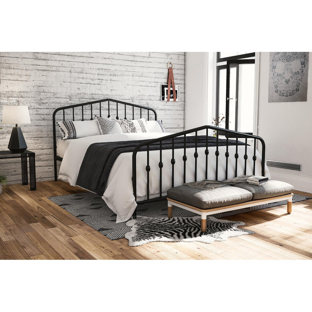 Novogratz Bushwick Double Black Bed Frame Image 5