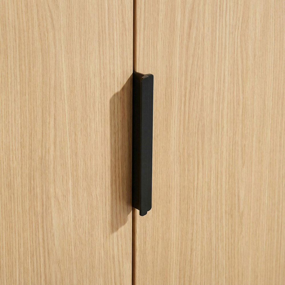 Home Source Phoenix 2 Door 3 Drawer Oak Effect Wardrobe Image 4