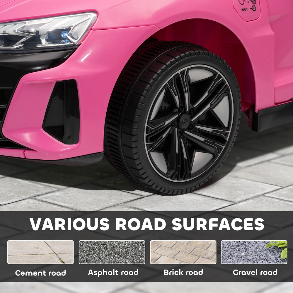 Tommy Toys Pink Licensed Audi RS e-tron GT Kids Electric Ride On Car with Remote 12V Image 8