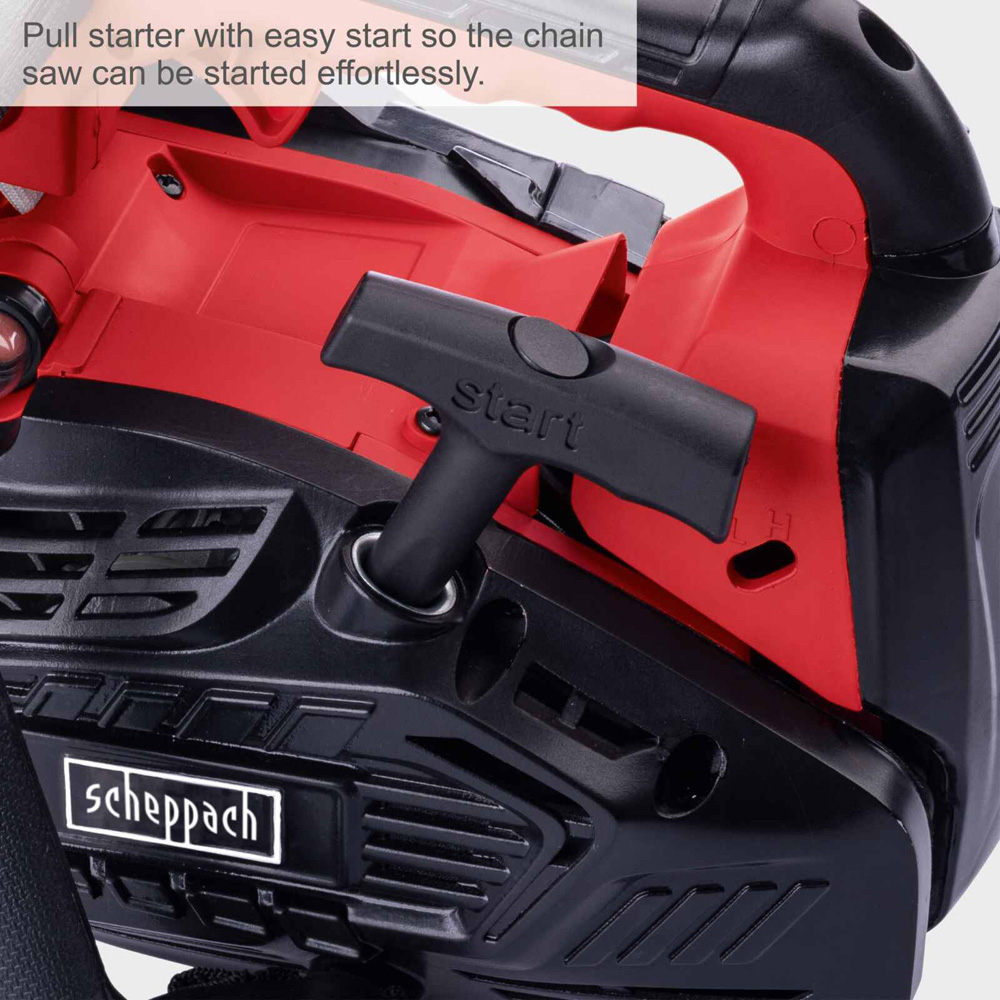 Scheppach PCS26 0.95HP 10 inch ProCut Blade Petrol Pruning Chainsaw 25.4cc Image 8