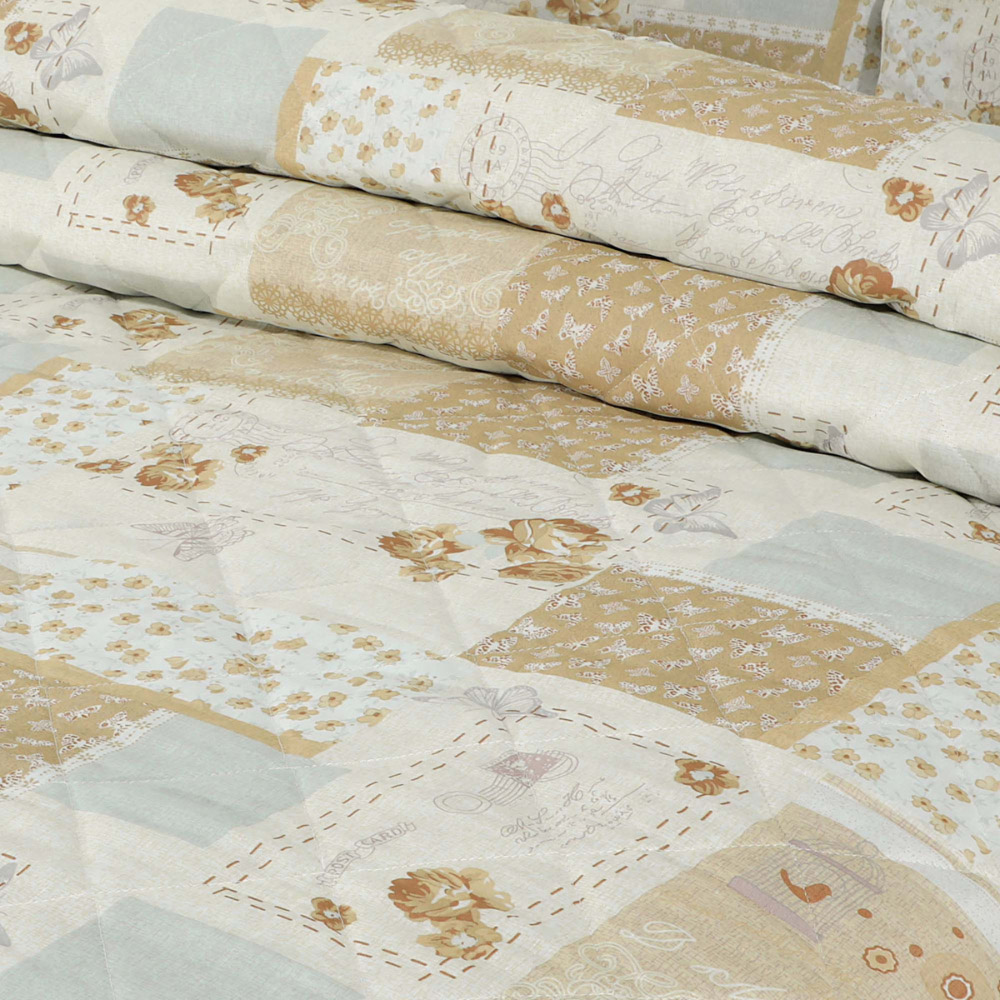 Velosso Double Maya Natural Bedspread Set Image 3