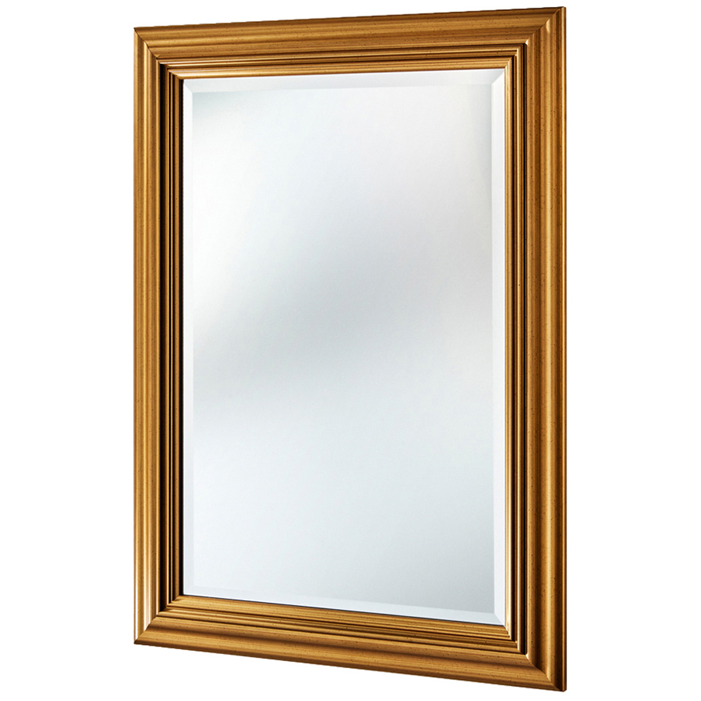 Yearn Gold Framed Contemporary Bevelled Wall Mirror 100.5 x 72.5cm Image 1