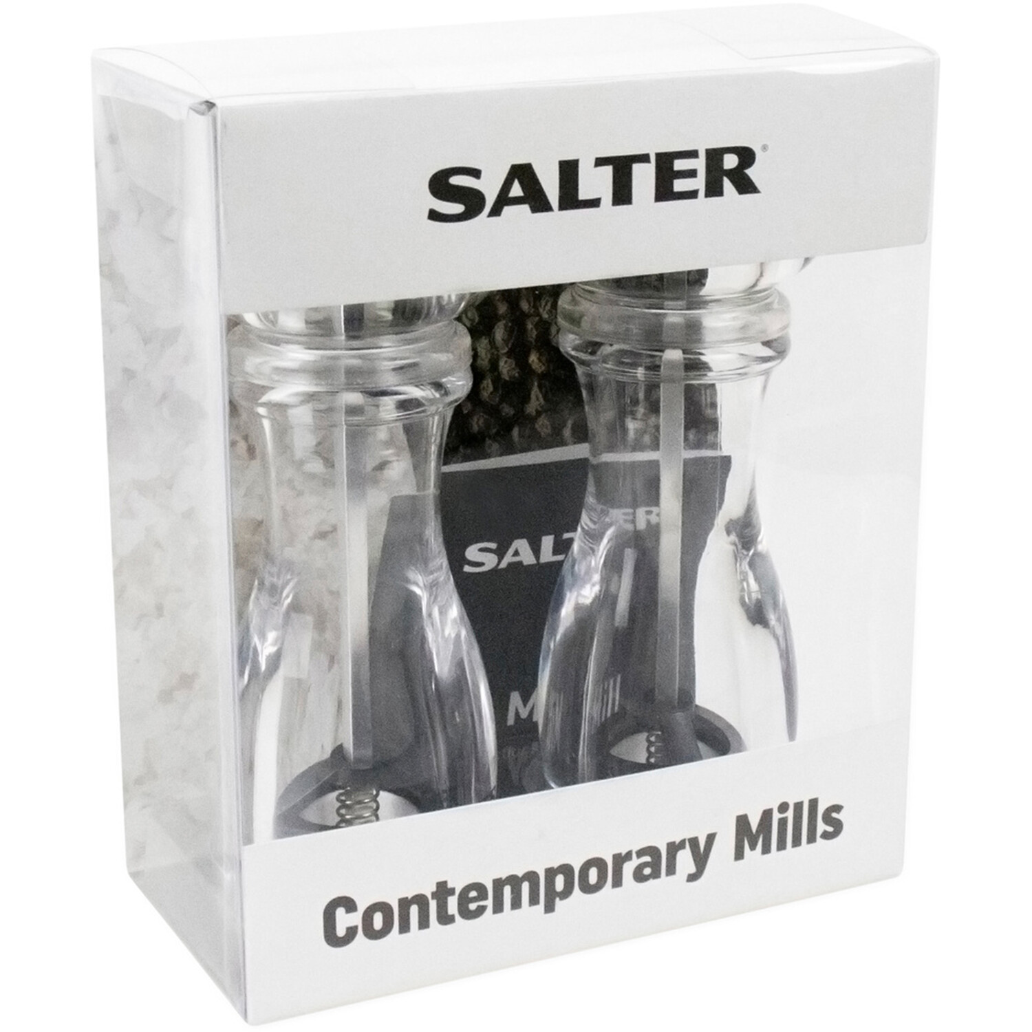 Salter Contemporary Salt and Pepper Mill Set - Clear Image 6