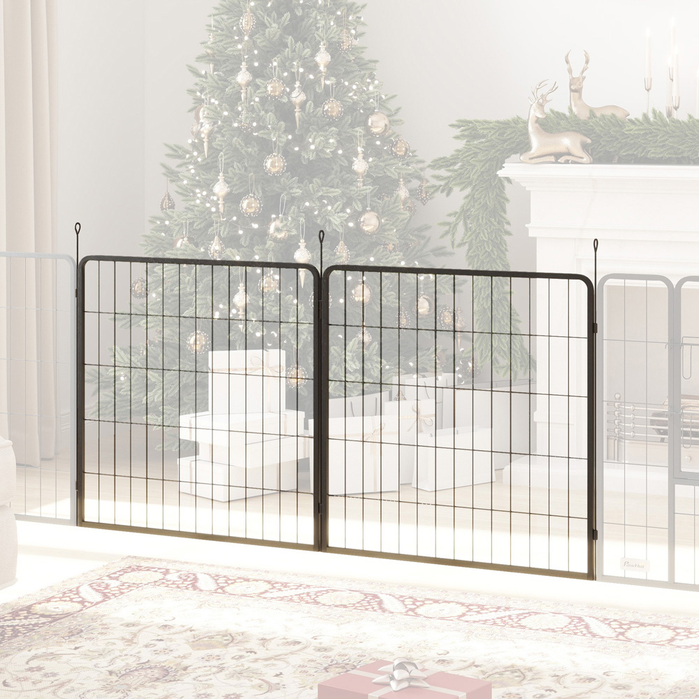 PawHut 2 Piece Small and Medium Dog Pen Expansion Pack Image 7