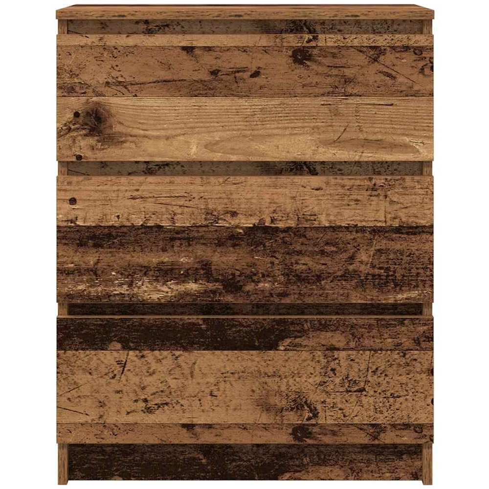 vidaXL 3 Drawer Old Wood Small Sideboard Image 6