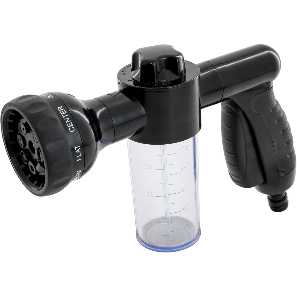 wilko Black 8 Mode Garden Hose Spray Gun with AntiSlip Handle Wilko
