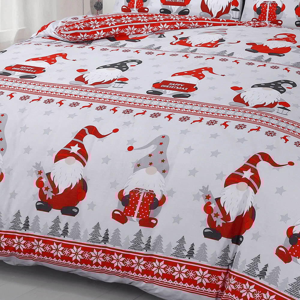 Velosso King Size Xmas Gonks Duvet Set Image 3