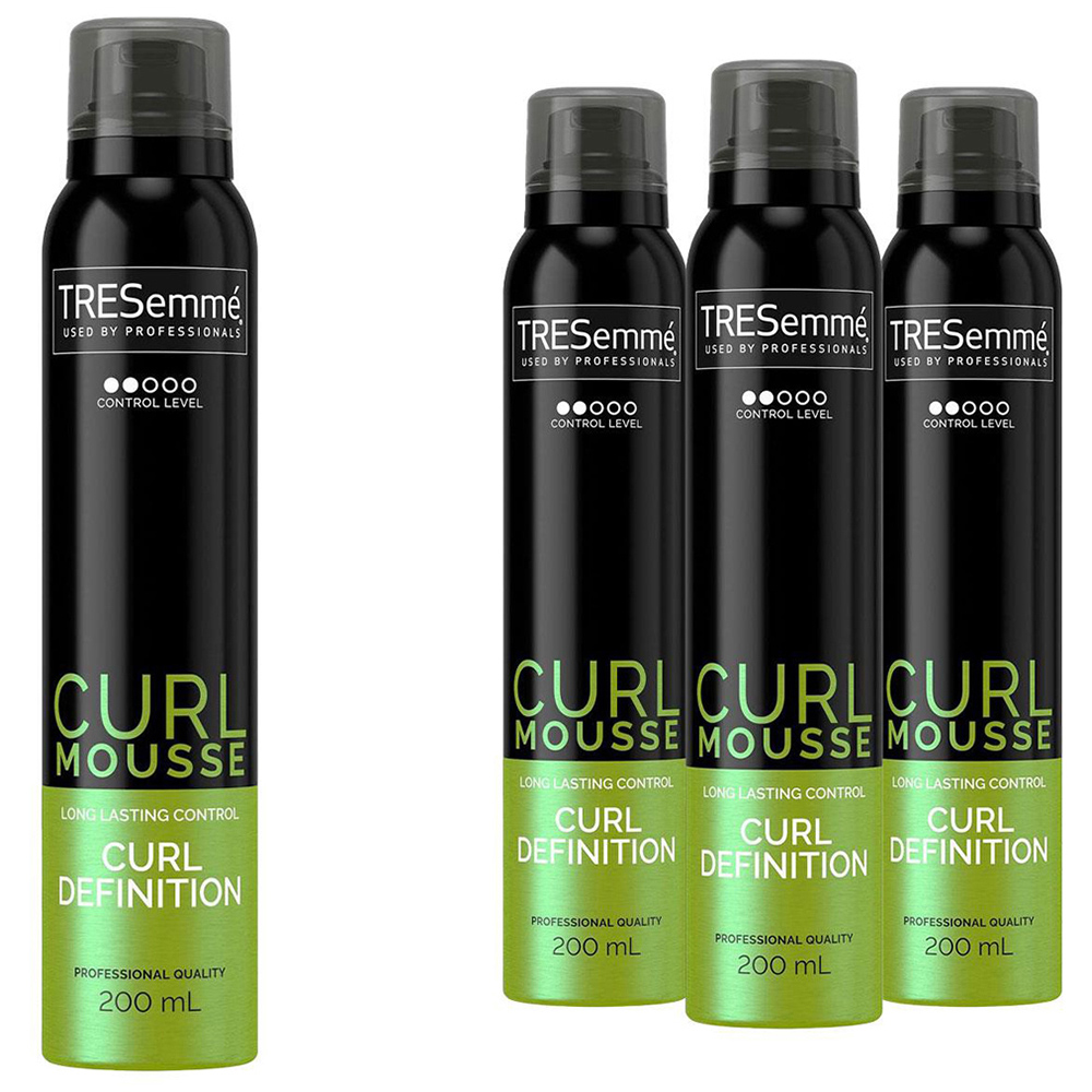 TRESemme Curl Definition Long Lasting Control Hair Mousse 200ml 4 Pack Image 1