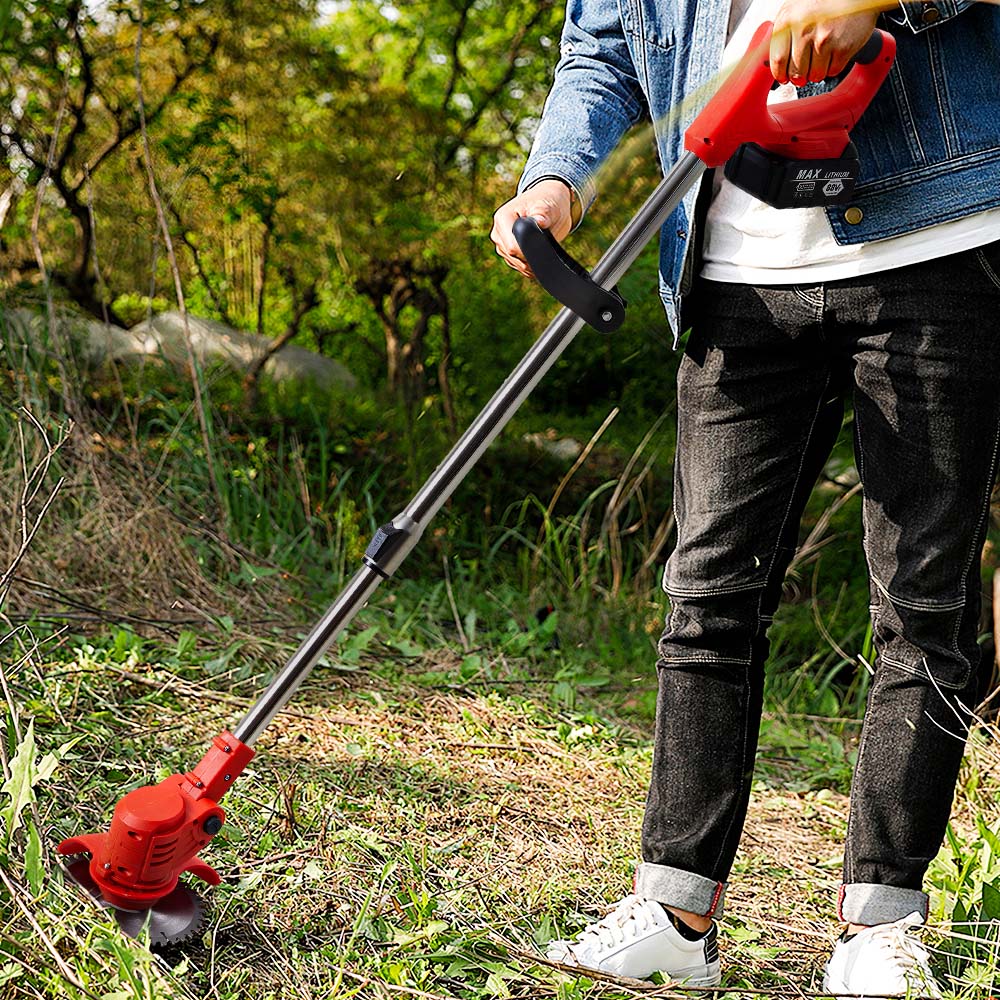 Living and Home 450W Hand Propelled Red Cordless Electric Lawn Mower Image 2