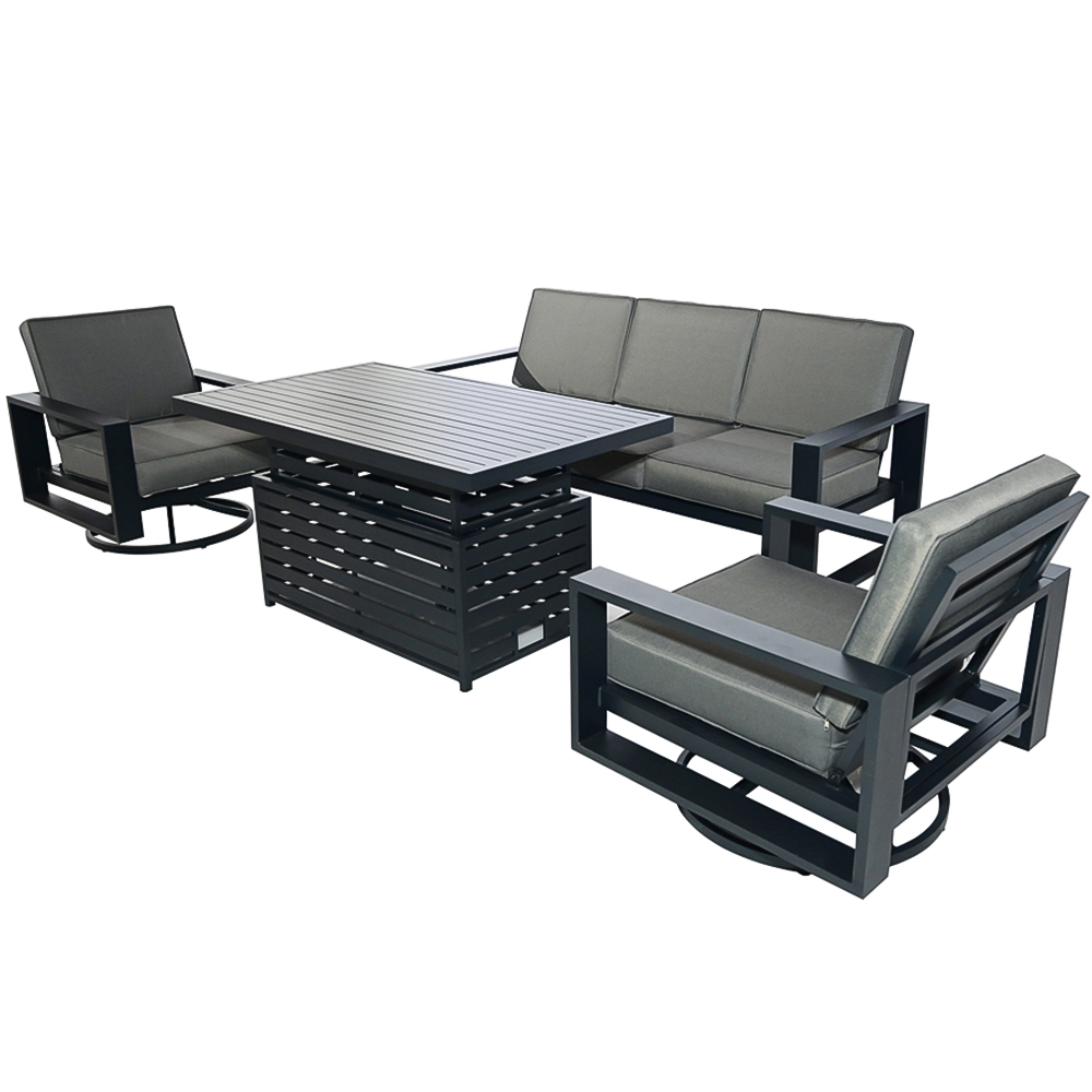 Furniture One 5 Seater Aluminium Garden Dining Set Image 5