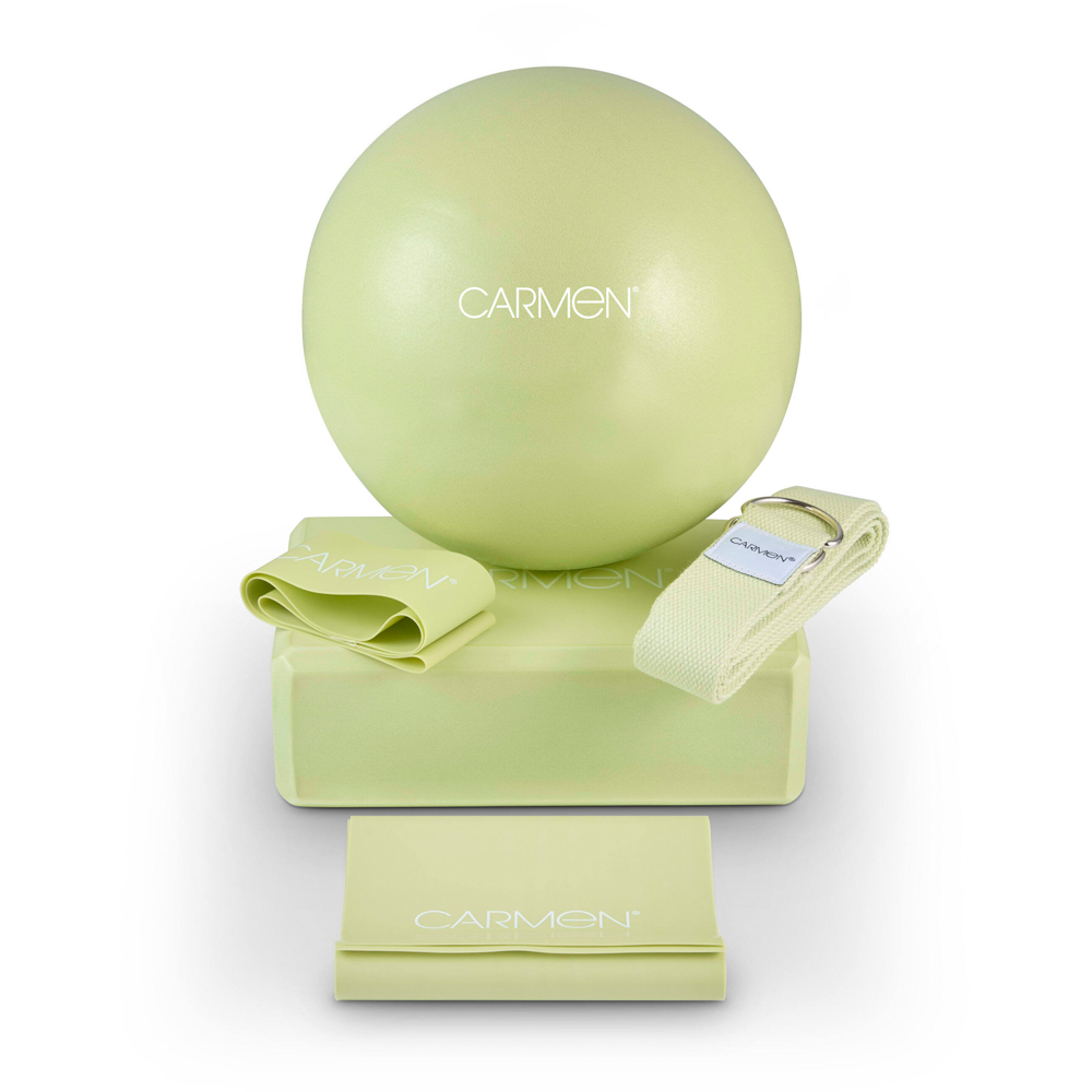 CARMEN 5 Piece Sage Green Yoga Starter Kit Image 4