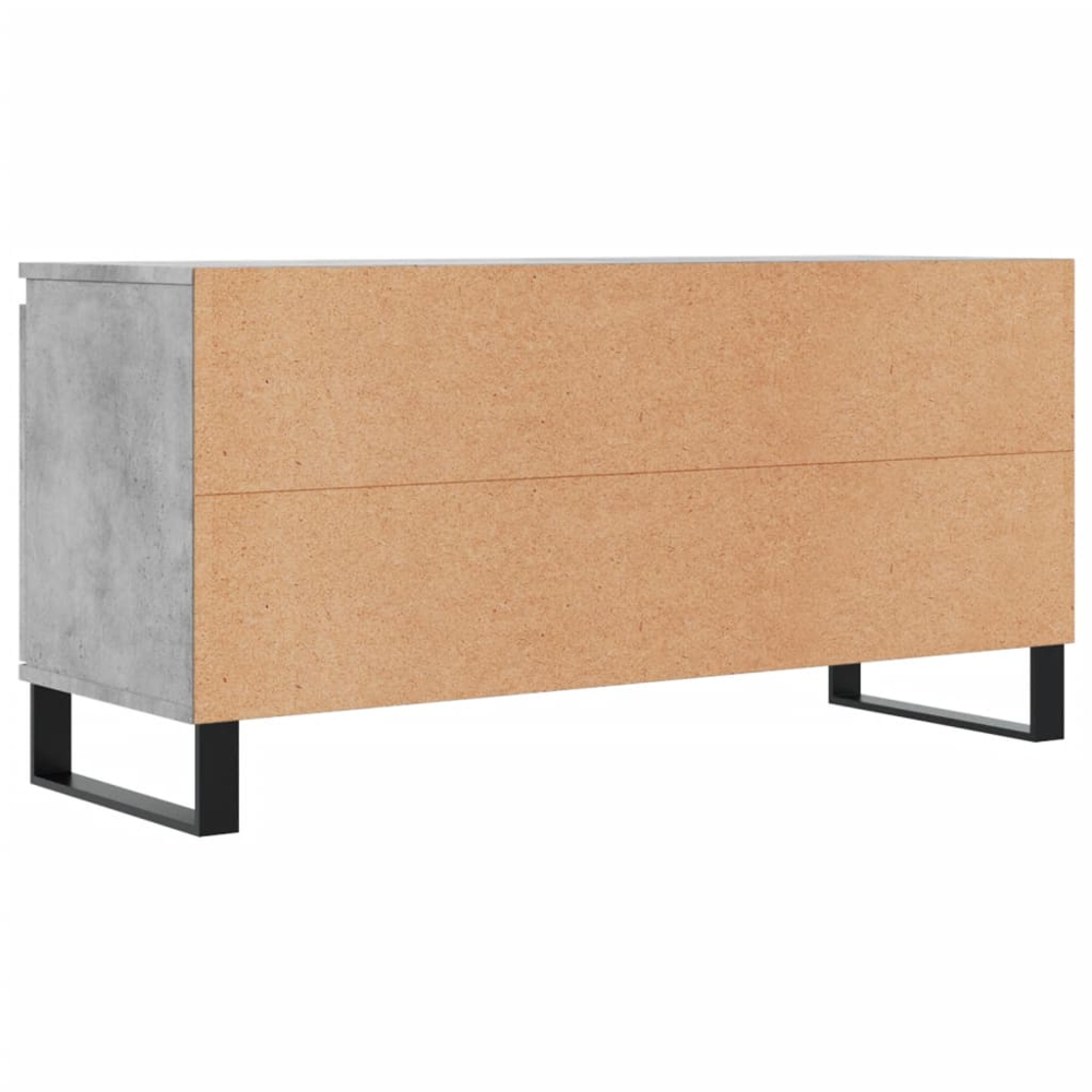 vidaXL 2 Door 2 Shelf Concrete Grey TV Cabinet Image 8