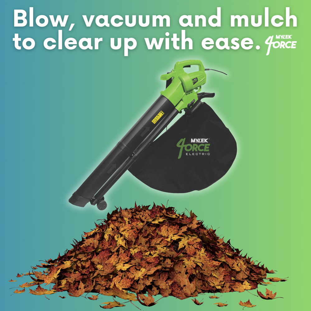 Mylek 4orce 3-in-1 3000W Electric Garden Power Tool with Collection Bags Image 6