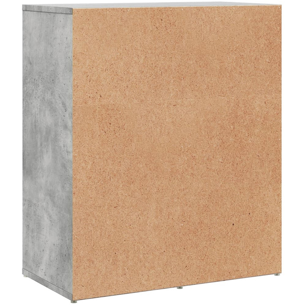 vidaXL 2 Door 2 Drawer Concrete Grey Sideboard 2 Pack Image 6