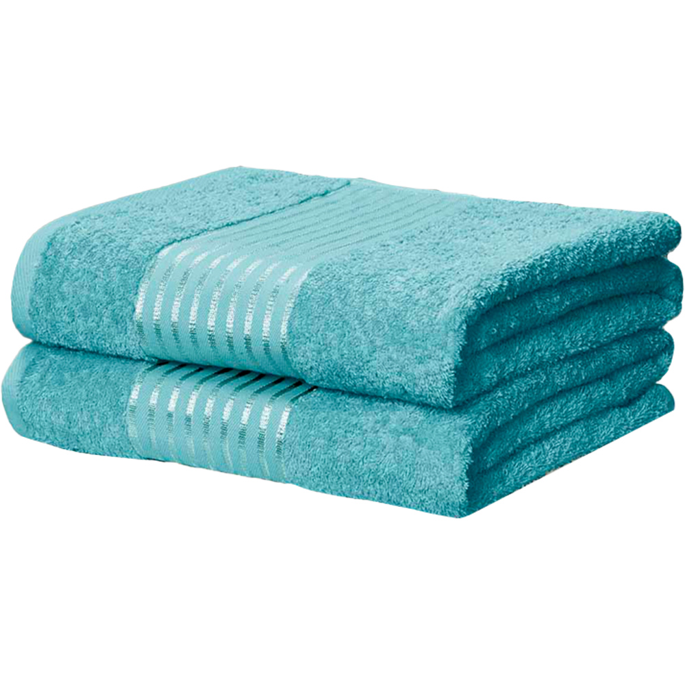 Rapport Home Windsor Blue Cotton Face Cloth Image 1