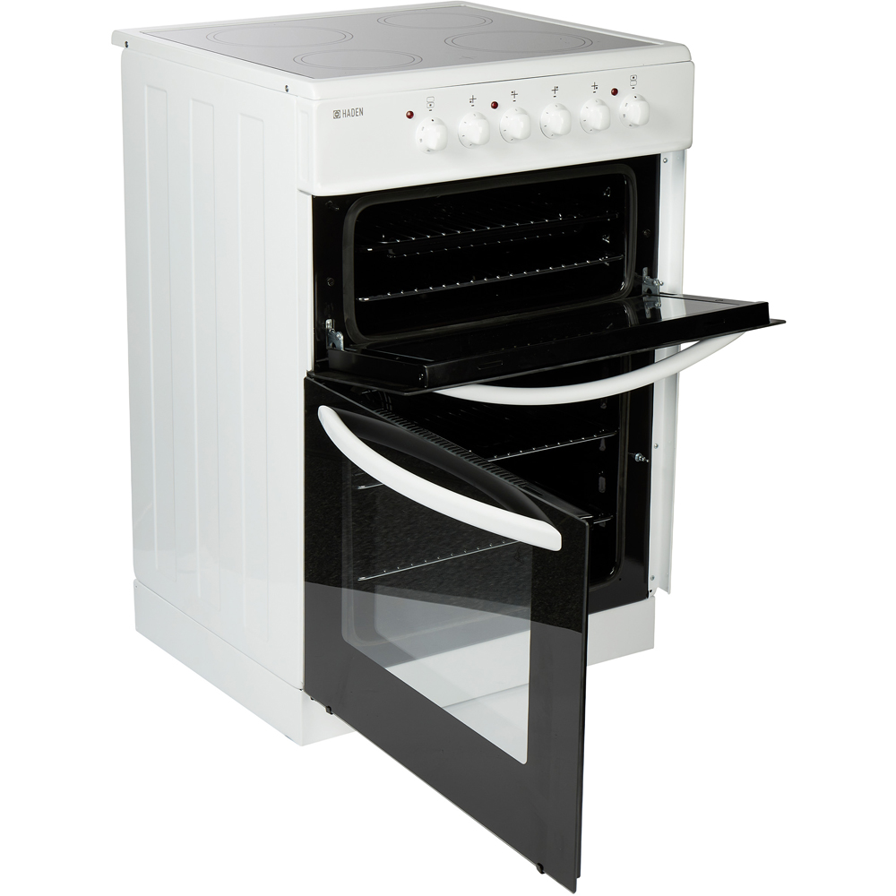 Haden HE60DOMW White Ceramic 30 and 60L Double Oven Electric Cooker 60cm Image 4