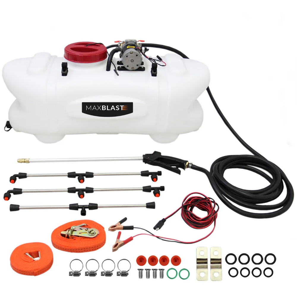 MonsterShop Maxblast 12V ATV Tipping Trailer and Sprayer 60L Image 2