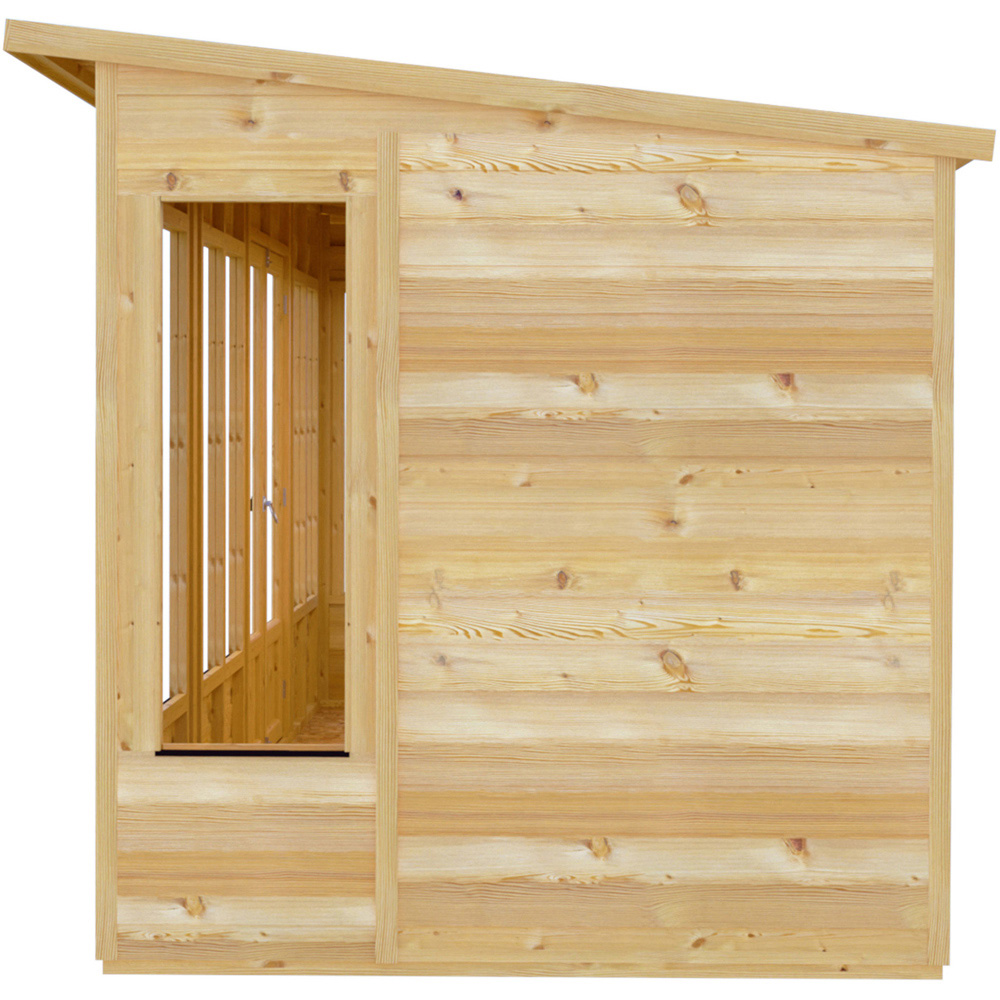 Shire Alora 16 x 6ft Overlap Pent Garden Summerhouse Image 4