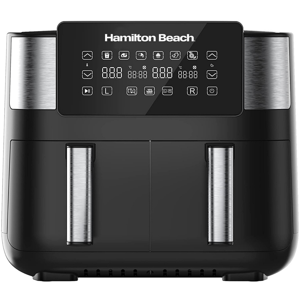 Hamilton Beach HB4006 Healthy Cook Black 8L Dual Air Fryer Image 1
