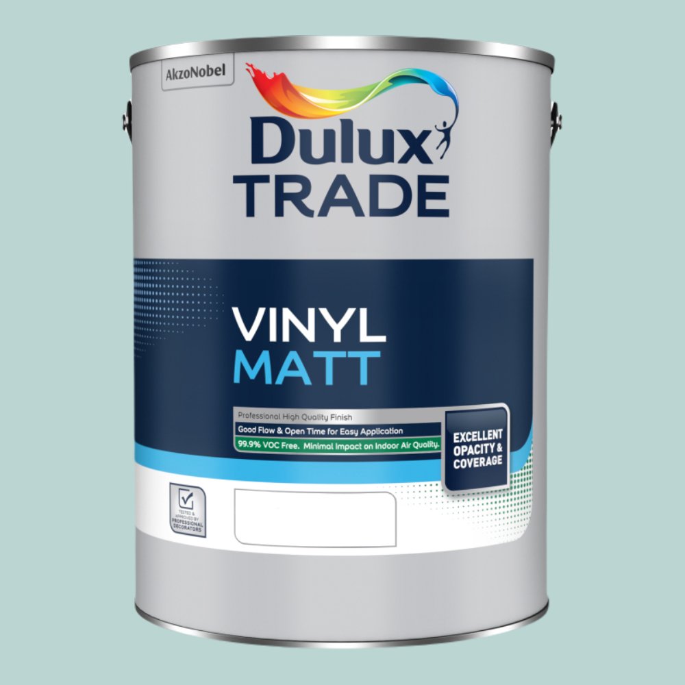 Dulux Trade Mint Macaroon Walls and Ceilings Vinyl Matt Paint 5L Image 2