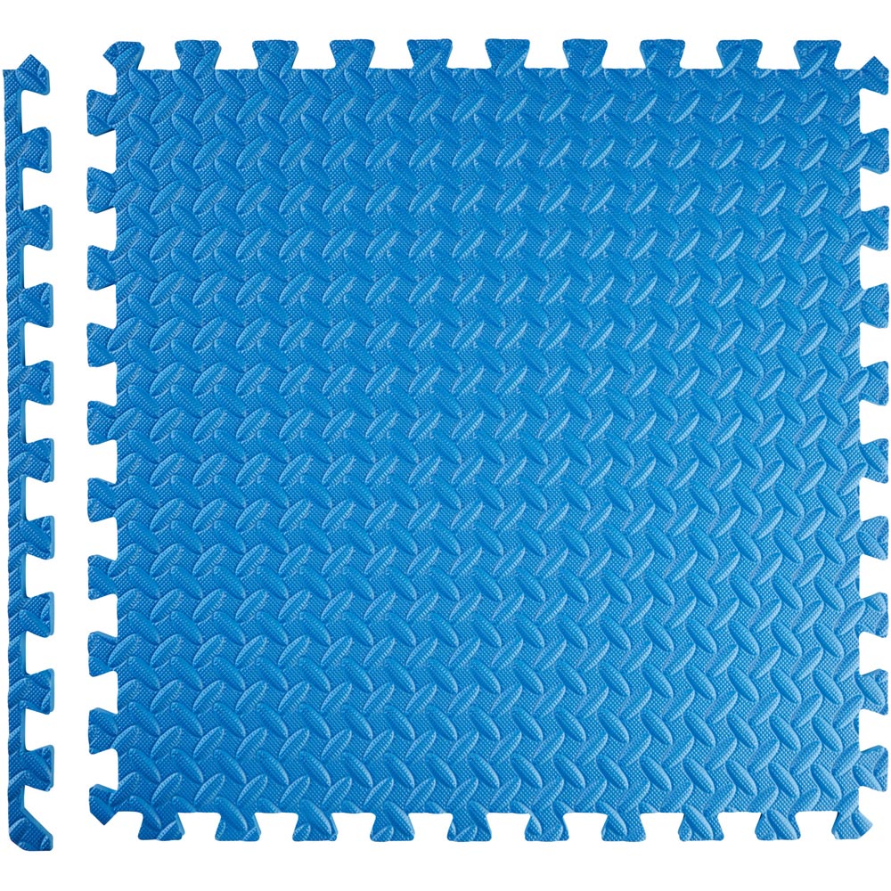 tectake Blue Interlocking Gym Mat 24 Pack Image 7