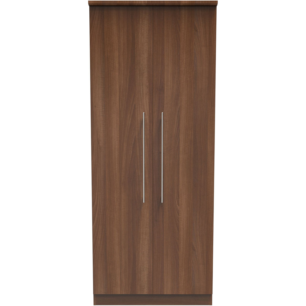 Crowndale Sherwood 2 Door Noche Walnut Wardrobe Image 2