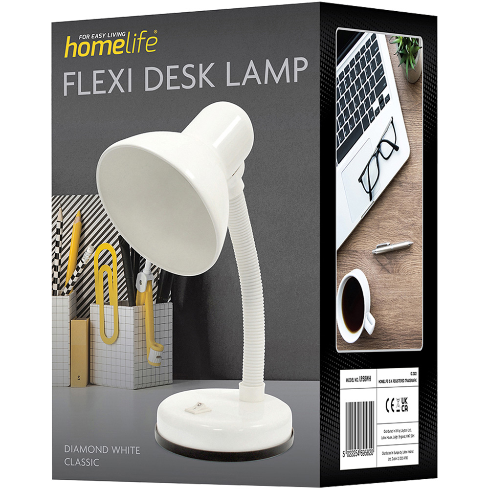 Llyotron HomeLife Flexi White Desk Lamp Image 3