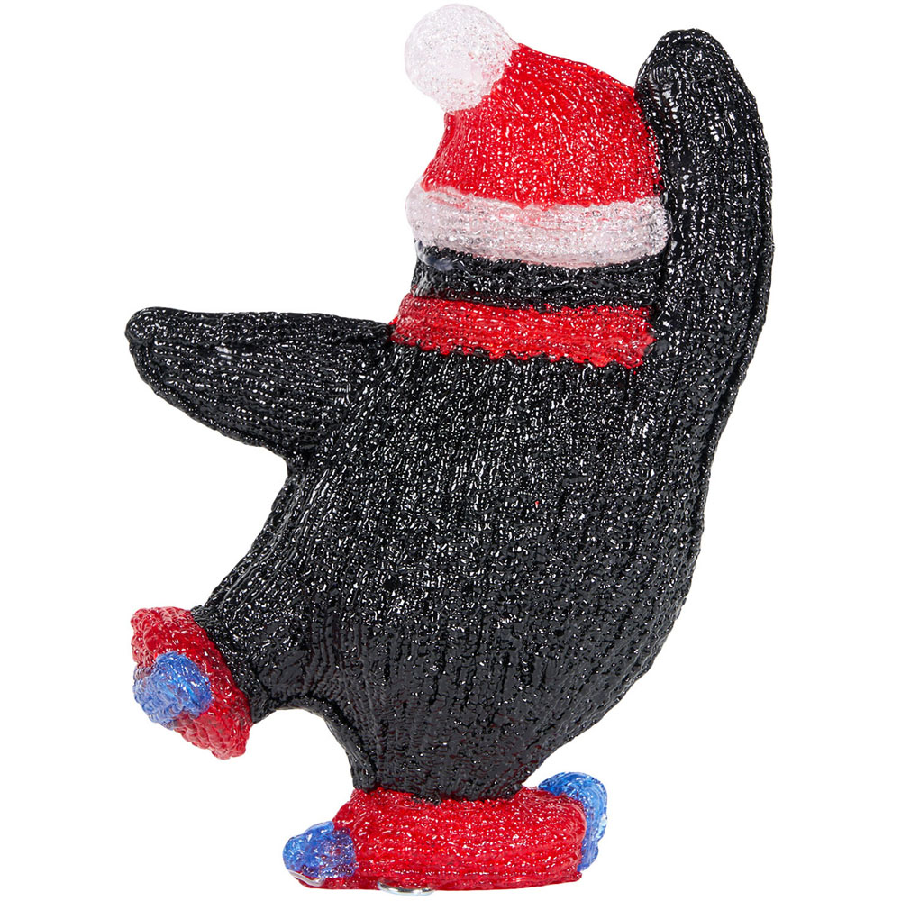 Acrylic Skating Penguin - Cool White Image 4