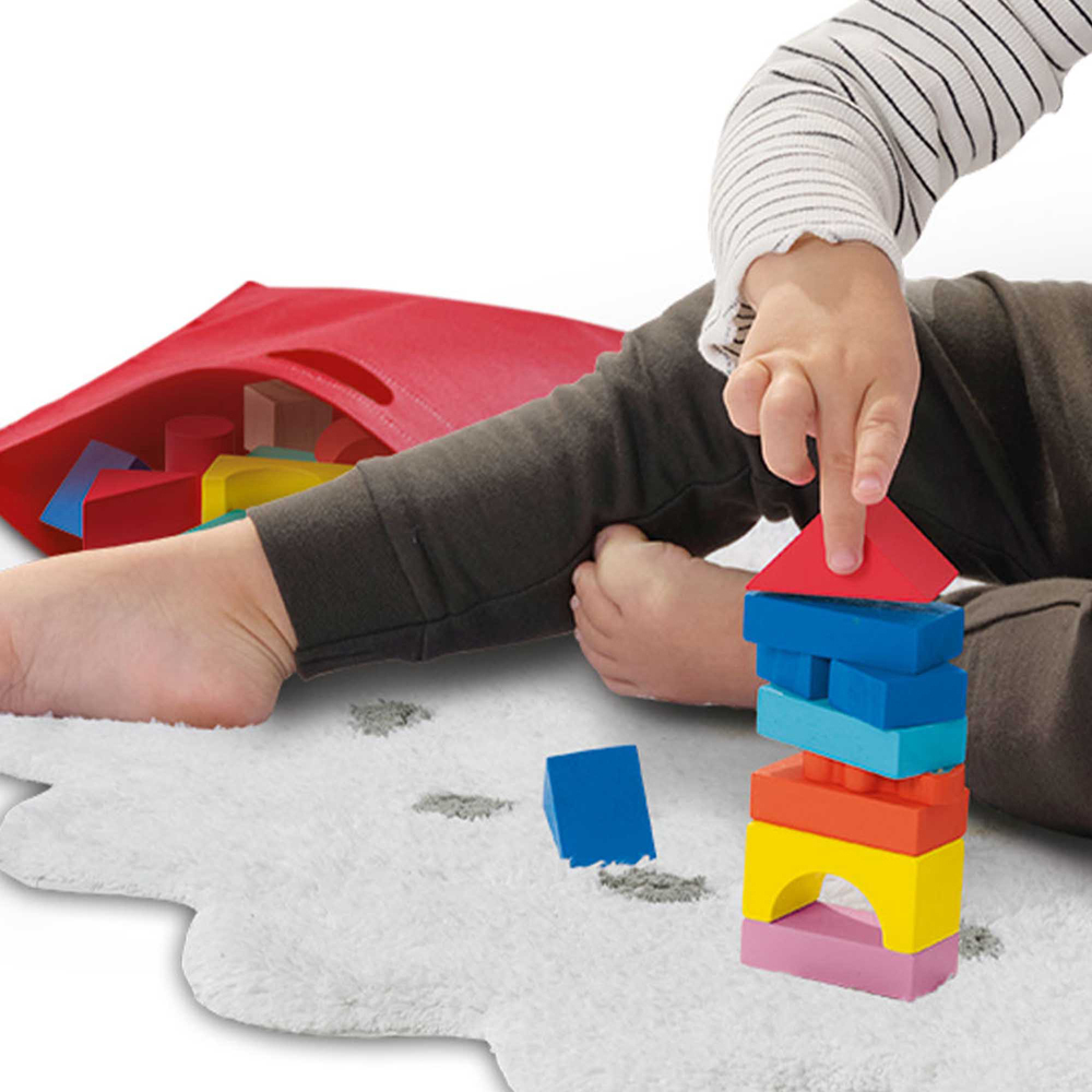 SES Creative Tiny Talents 52 Wooden Building Blocks Set Image 3