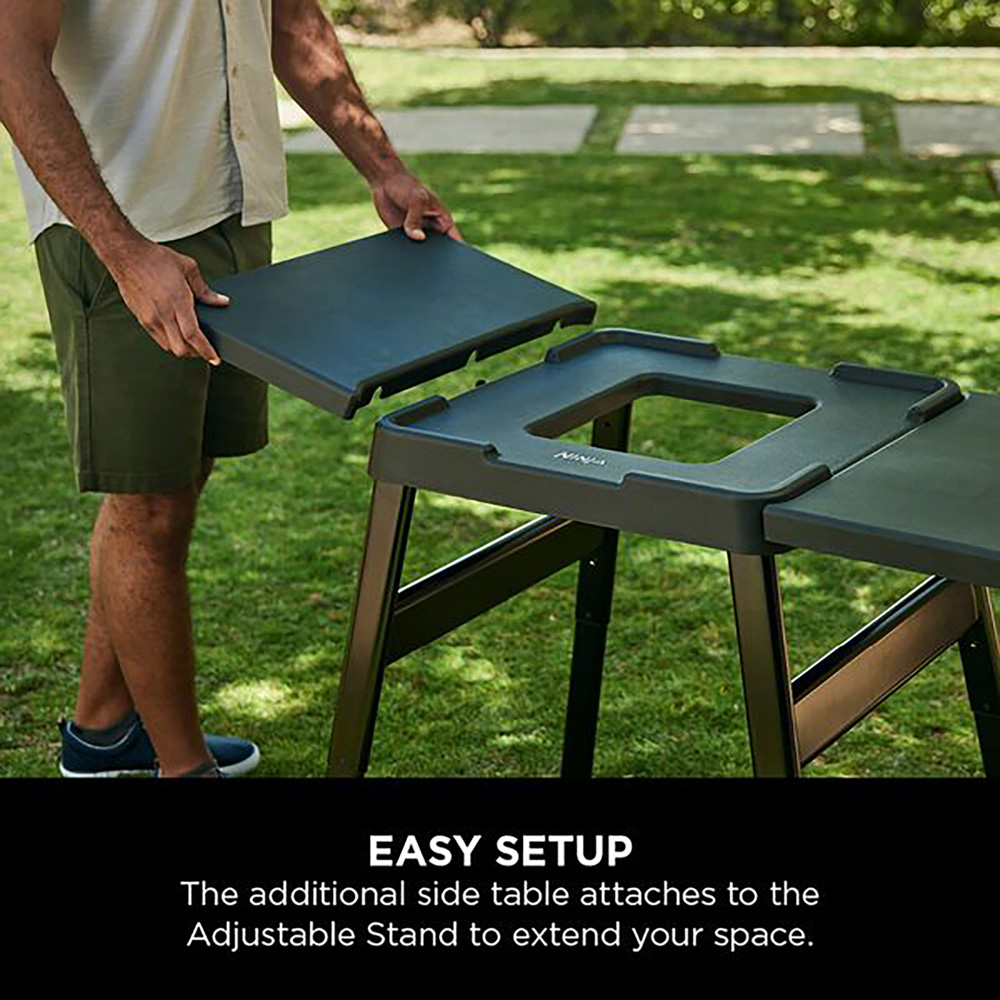 Ninja Woodfire Black Additional Side Table Image 5