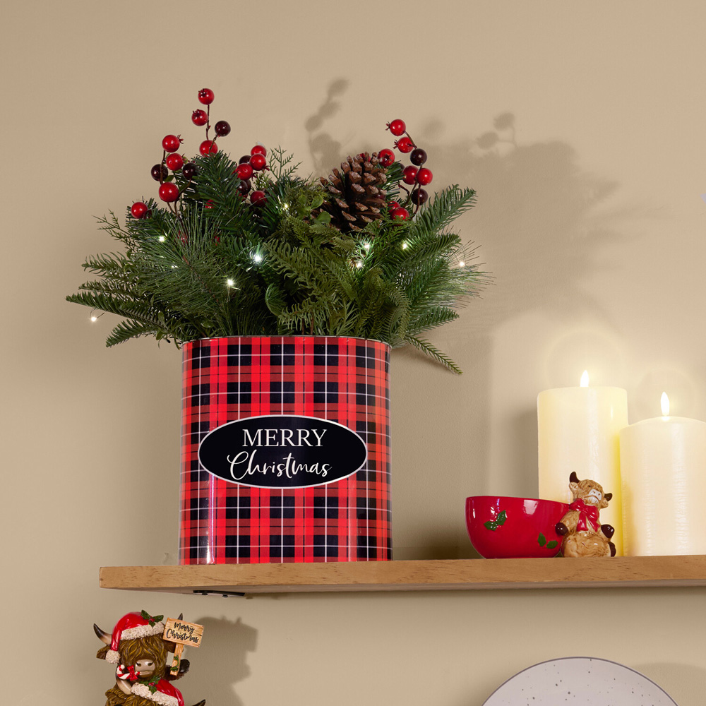 Merry Christmas Tartan Floristry Image 2