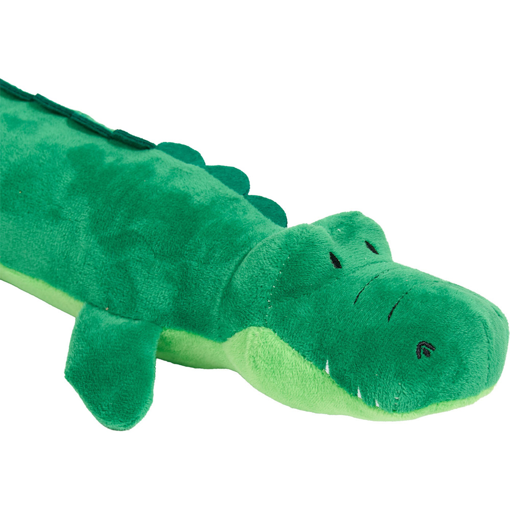 Crackle Crocodile Plush Dog Toy Green Image 5