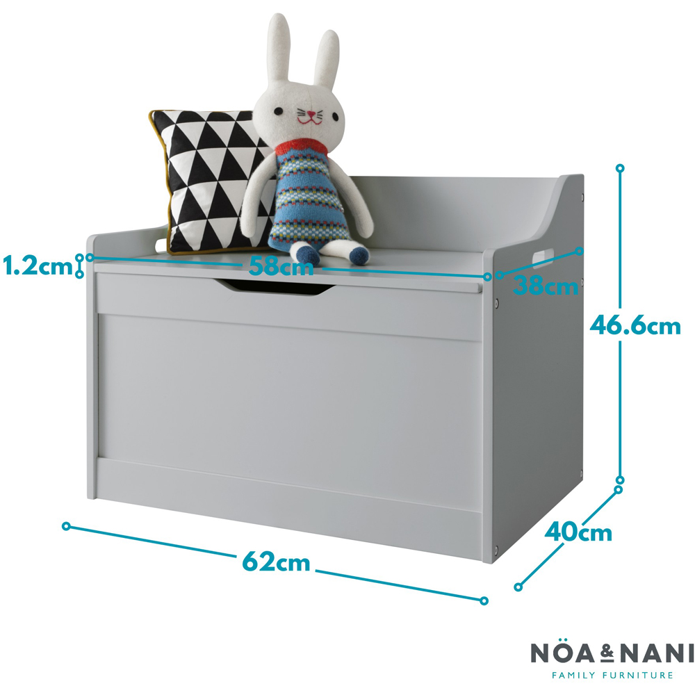 Noa and Nani Lola Silk Grey Toy Storage Organiser Image 7