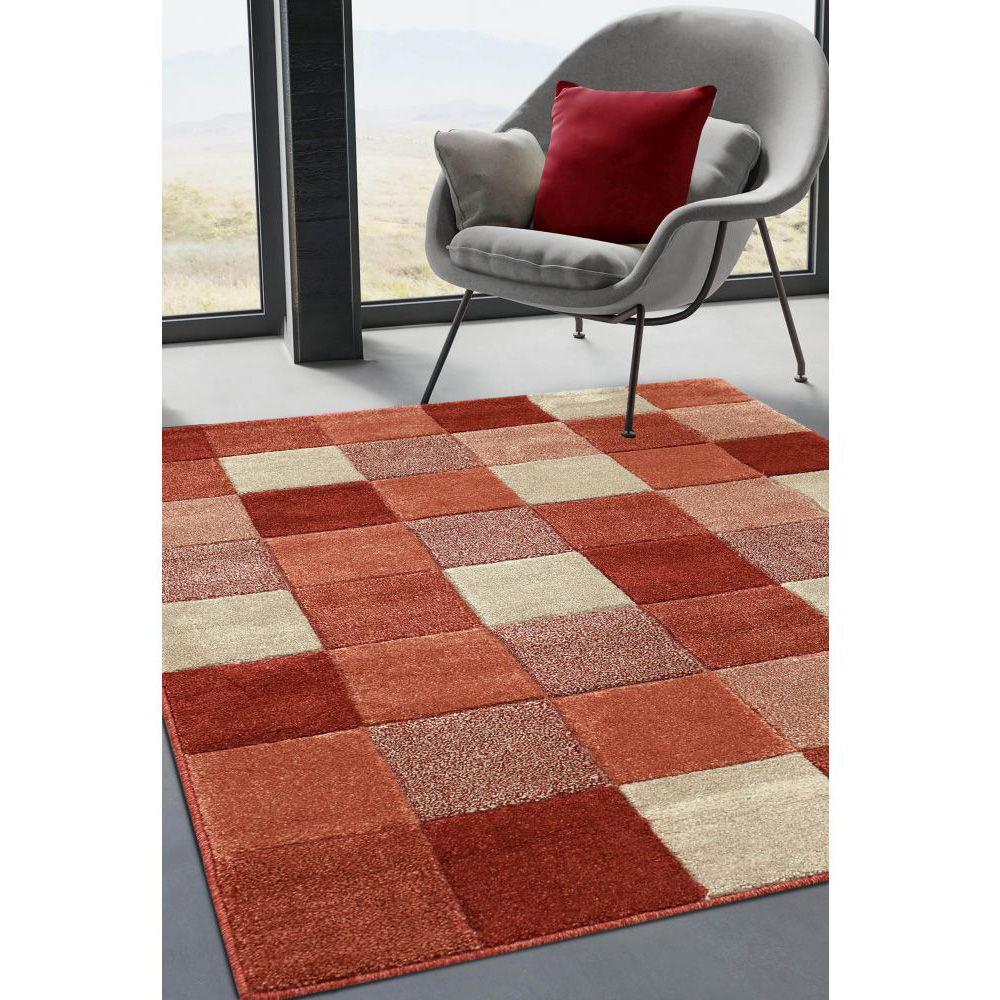 Homemaker Newport Terracotta Blocks Rug 200 x 290cm Image 4