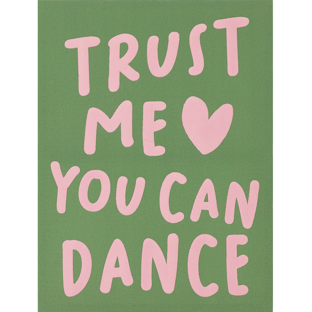 Textured Fun Slogan Printed Canvas Image 4