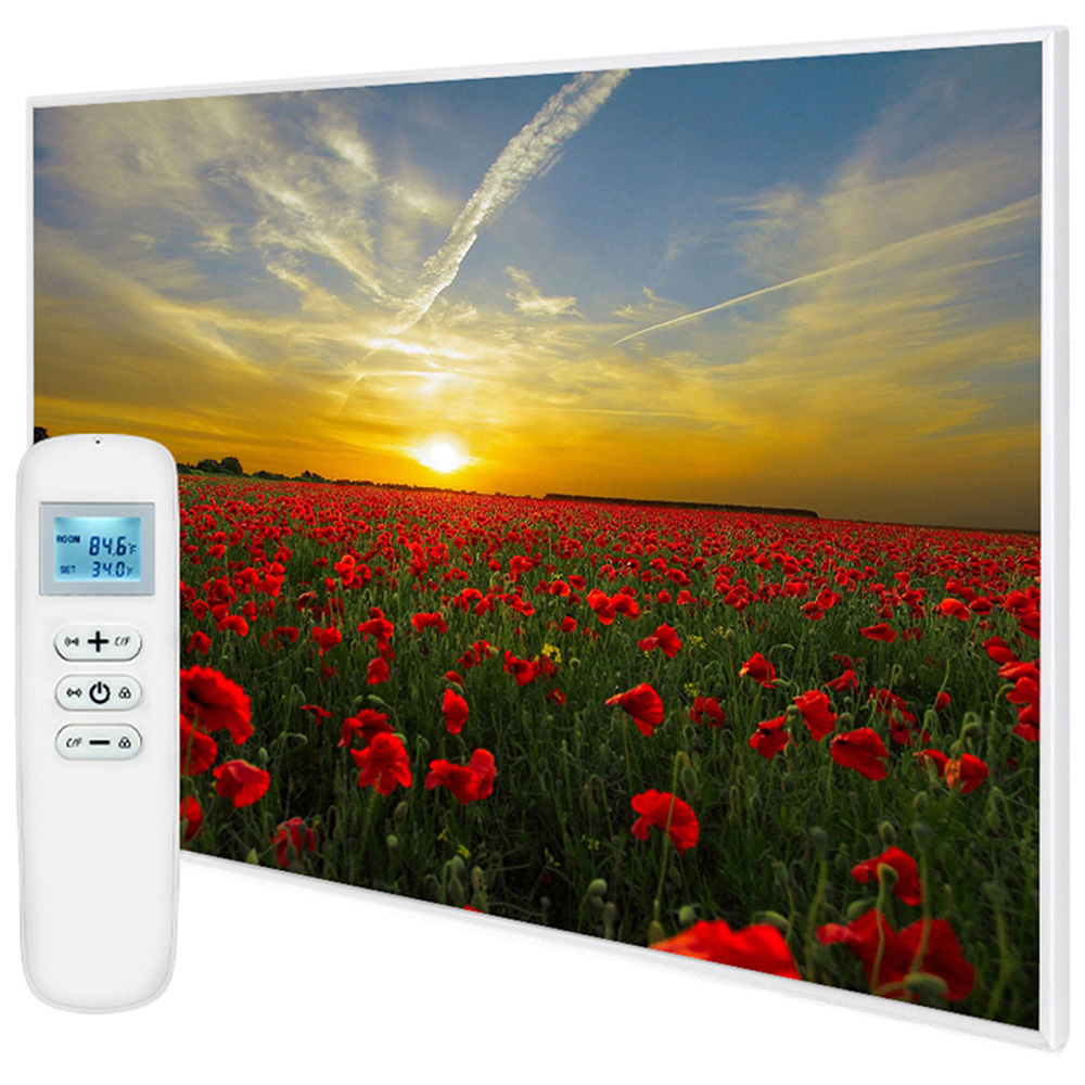 Mirrorstone Nexus Setting Sun Image Wi-Fi Infrared Heating Panel 1200W 995 x 1195mm  Image 1