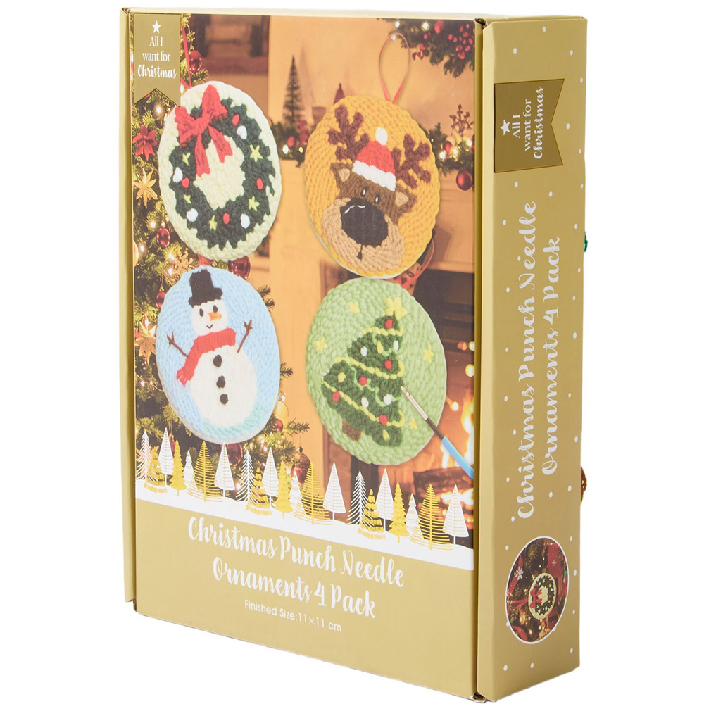 Christmas Punch Needle Ornaments Kit Image 5
