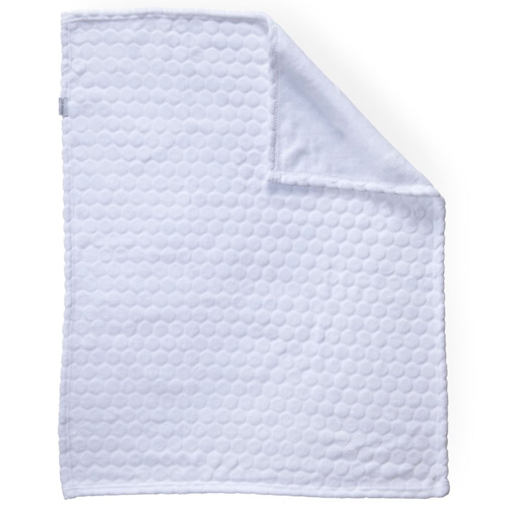 Clair de Lune Baby White Marshmallow Pram Blanket 90 x 70cm Image 5