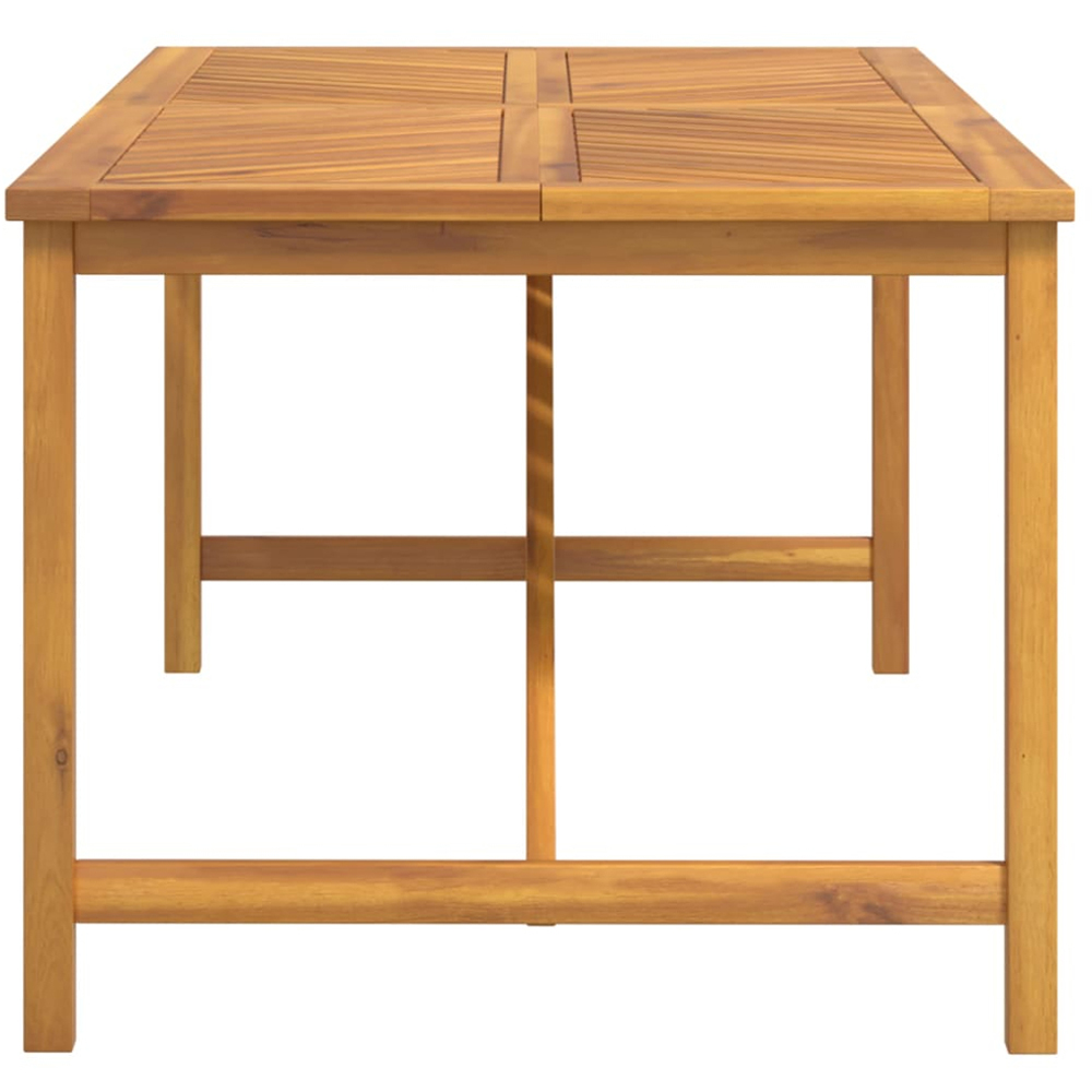 vidaXL 8 Seater Brown Wooden Garden Dining Table Image 4